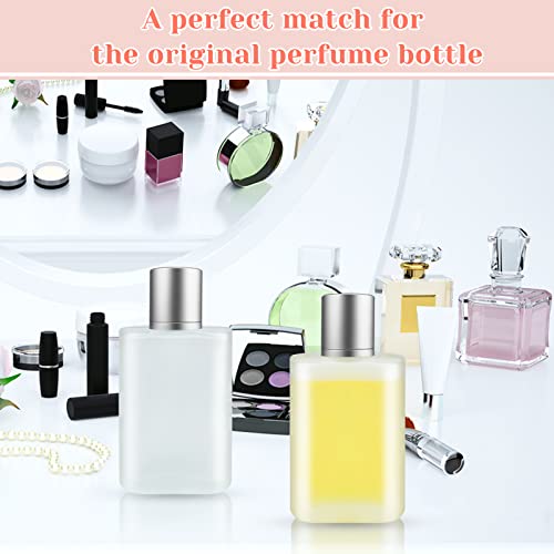BOOHO 2Pcs 30/50/100ml Empty Glass Perfume Atomiser, 2 colors Clear Glass Atomiser Spray Bottles, Refillable Spray Perfume Bottles Fine Mist Cosm
