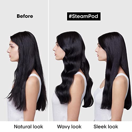 L'Oréal Professionnel Steam Hair Straightener & Styling Tool, For All Hair Types, SteamPod 4, UK Plug