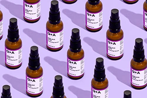 Q+A Azelaic Acid Balancing Serum, Containing Pore Minimising Zinc PCA and Antioxidants for Fresher and Smoother Skin, 30ml