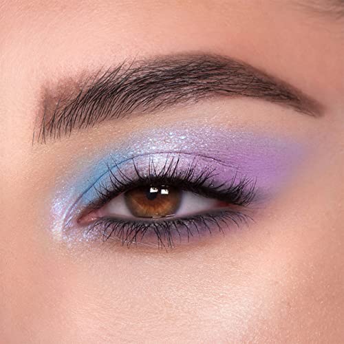 Purple Eyeshadow Palette, 16 Colour Glitter Matte Eye Shadow Pallets For Women, Long Lasting Blue Purple Highly Pigmented Eye Shadow Waterproof B