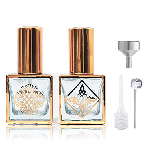 Travel Perfume Atomiser Spray Bottle, Refillable Small Glass Mist Spray Travel Bottle Vintage Hexagon Perfume Travel Bottle Pod Atomizer For Outd