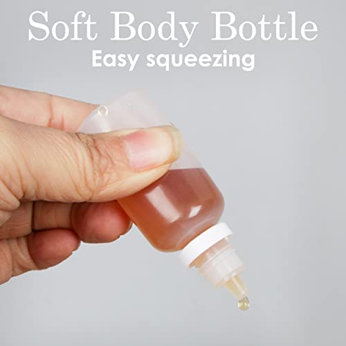 JJPRIME 10pcs Empty Plastic Squeezable Dropper Bottle | Water Liquid Eye Drops | Squeezy Bottles | Refillable Bottles Containers Portable Travel