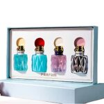 4pcs Women's Perfume Fragrance Set, Eau de Toilette Spray for Women, Long Lasting Floral Fruity Light Fragrance Set with Delicate Package, Valent