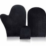 TEEROVA Self Tanning Mitt - Washable And Reusable Applicator Gloves for Sunless Tanner (Black)