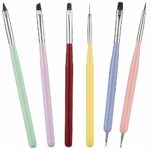 Nail Art Brushes Set, Nail Art Design Pen Painting Tools with Nail Extension Gel Brush,Nail Dotting Pen and Nail Art Liner Brush