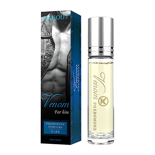 Venom pheromone perfume for women, roll-on pheromone infused essential oil perfume cologne for women to attract men (Pink-1)
