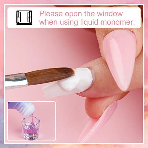 Saviland 250ML Acrylic Liquid High Capacity - Monomer for Acrylic Nails - 8.45OZ Acrylic Monomer Liquid Professional MMA-Free, Non-Yellowing, Acr