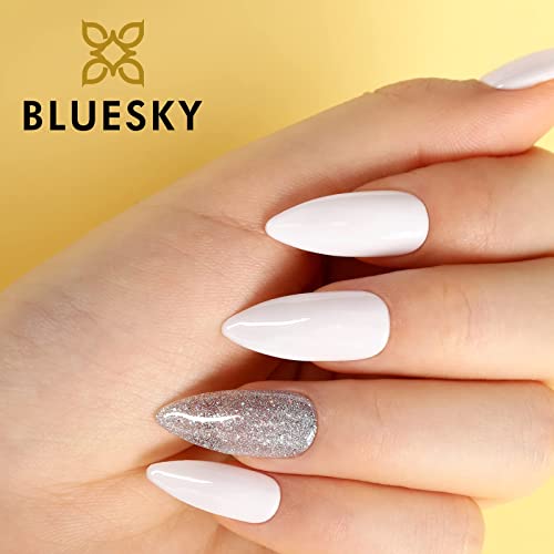 Bluesky Gel Nail Polish, Studio White 80526, Long Lasting, Chip Resistant, 10 ml (Requires Drying Under UV LED Lamp)