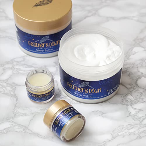 Feather & Down Sweet Dream Body Butter (300ml) - With Calming Lavender & Chamomile Essential Oils. Cruelty Free. Vegan Friendly. Natural Extracts
