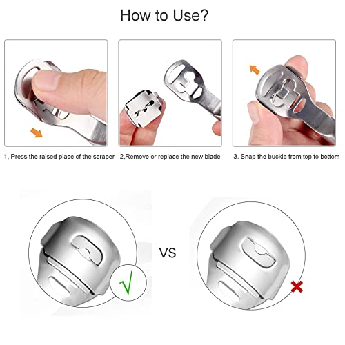 Foot Files Set Callus Shaver - Pedicure Foot Scraper Dead Hard Skin Remover Heel Corn Cracked Skin Removal Foot Rasp Kit - Stainless Steel Foot C