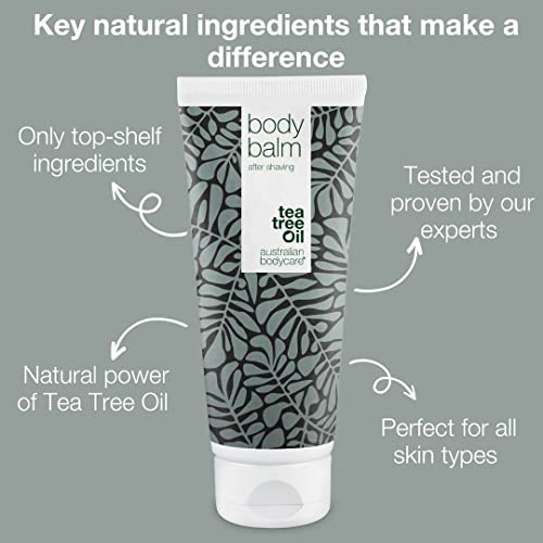 Australian Bodycare Body Balm for Women & Men 200ml | Tea Tree Oil Aftershave for Ingrown Hairs, Razor Bumps and Razor Burn | Immediate Relief af