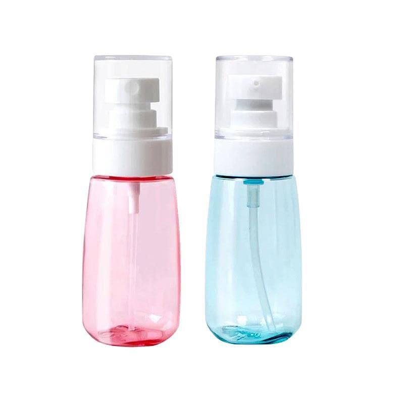 Perfume Atomiser Refillable Bottles,2pcs Spray Bottles100ml Clear Empty Fine Mist Plastic Travel Atomiser Bottle Set (Color Random)