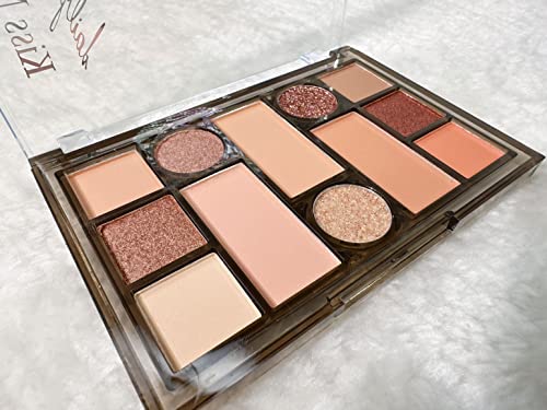 Around Brown Eyeshadow, Bronzer and Face Contour Multi Purpose Makeup Palette –- Hazelnut Latte
