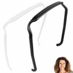 2 Pcs Curly Thick Hair Large Headband,The sunglasses headband Headband that Fits Like Sunglasses,Sunglasses Headband Invisible Hair Hoop,Invisibl