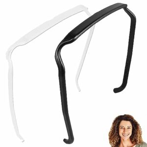 2 Pcs Curly Thick Hair Large Headband,The sunglasses headband Headband that Fits Like Sunglasses,Sunglasses Headband Invisible Hair Hoop,Invisibl