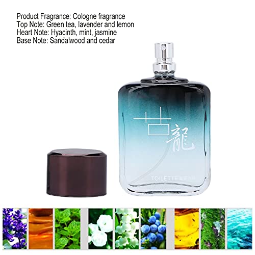 Men's Perfume, Eau De Parfum Men Spray Fragrance Scent, Long Lasting Natural Fragrance Perfume Spray 50ml Blue