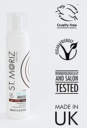 St Moriz Darker than Dark Instant + Fast Tanning Self Tan Mousse (pack of 2) 200ml each