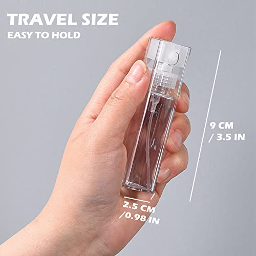 Small Spray Bottle, 3 Pcs Perfume Atomiser Empty Glass Spray Bottle Refillable Mini Spray Atomizer Aftershave Dispenser Travel Accessories Gifts