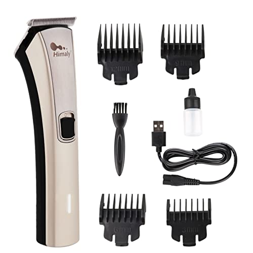 Himaly Rechargeable Hair Clippers, Professional Electric Cordless Hair Clippers Beard Trimmer Cordless & Corded Grooming Kit with 4 Guide Combs f