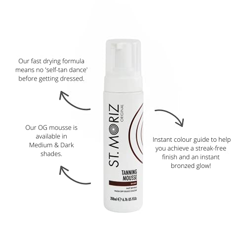 ST MORIZ ORIGINAL DARK TANNING MOUSSE, SELF TAN REMOVER SCRUB, MITT, FAKE TAN
