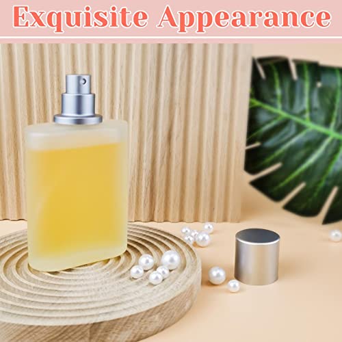 BOOHO 2Pcs 30/50/100ml Empty Glass Perfume Atomiser, 2 colors Clear Glass Atomiser Spray Bottles, Refillable Spray Perfume Bottles Fine Mist Cosm