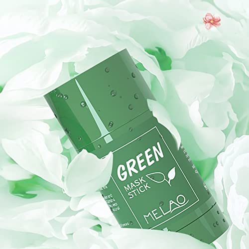 Green Tea Mask Stick, Blackhead Remover Mask, Green Tea Purifying Clay Stick Mask, Moisturizing & Oil Control Facial Pore Cleanser for All Kind S