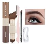 Eyebrow Stamp, Eyebrow Stencil Kit Shaper Kit Brow Cream Stamp Set Waterproof Smudge Proof Multifunction Long Lasting colour For Eyebrow Eyeshado
