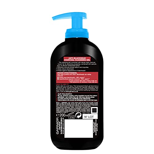 Pure Active Intensive Anti-Blackhead Charcoal Gel Wash 200ml