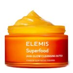ELEMIS Superfood AHA Facial Cleanser to Brighten & Nourish Skin, Gentle Double Cleansing, Anti-Wrinkle, Hydrating Formula Removes Makeup & Leaves