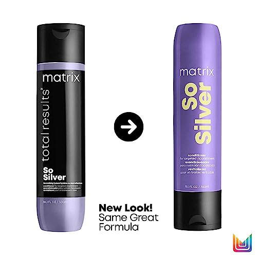 Matrix Hair Conditioner, For Blondes, Greys and Silvers, Tones + Neutralises, Total Results, So Silver