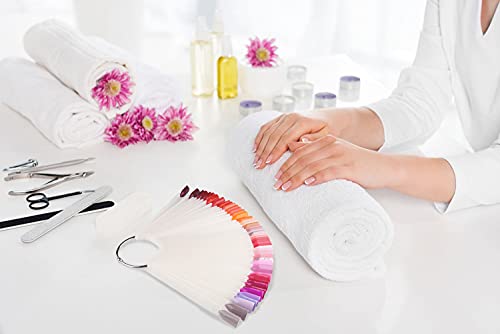 Apex® Professional 50pcs Nail Colour Display Ring, Swatch Sticks, Pop Sticks, Nail Art Palette Tip Wheel Display (Natural)