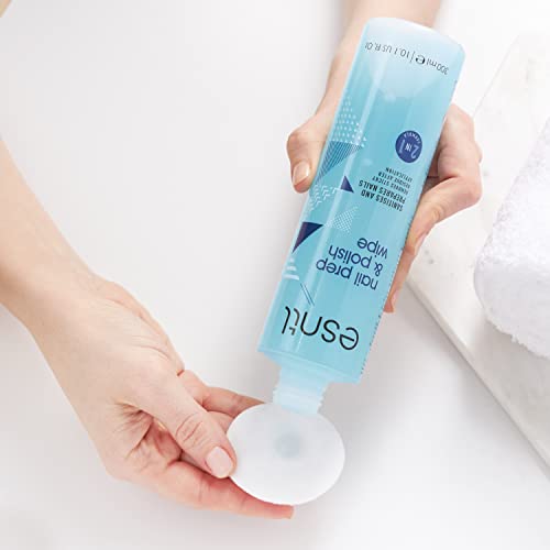 ESNTL Nail Prep & Polish Wipe | 300ml | Dual Purpose Formula | Prep Your Nails For Gels, Then Polish To A Salon Finish | Trusted by UK Beauty Ind