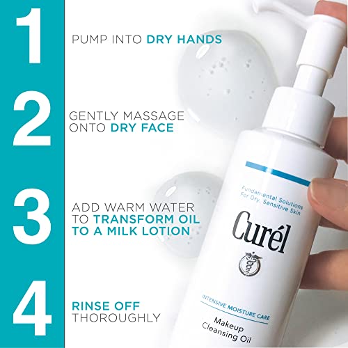 Curel Makeup Remover Cleansing Oil for Dry, Sensitive Skin 150ml
