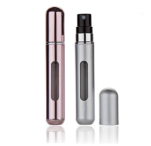 Perfume Atomizer Refillable, 8 ml Refillable Atomiser Perfume Spray Bottle Mini Underfill Empty Travel Bottle Clear Visual Container Bottle Set o