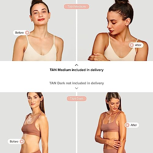 IONIQ Skincare TAN Medium Cartridge - Premium self-tanning for a streak-free, natural glow in 3 minutes lasting up to 2 weeks - Vegan, nourishing