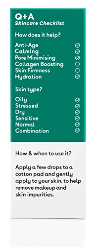 Q+A Niacinamide Daily Toner. A face toner to calm breakouts and de-clog pores. 100ml/3.4fl.oz