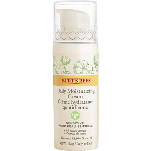 Burt's Bees 98.9% Natural Daily Face Moisturising Cream Sensitive Skin Formula, 51 g