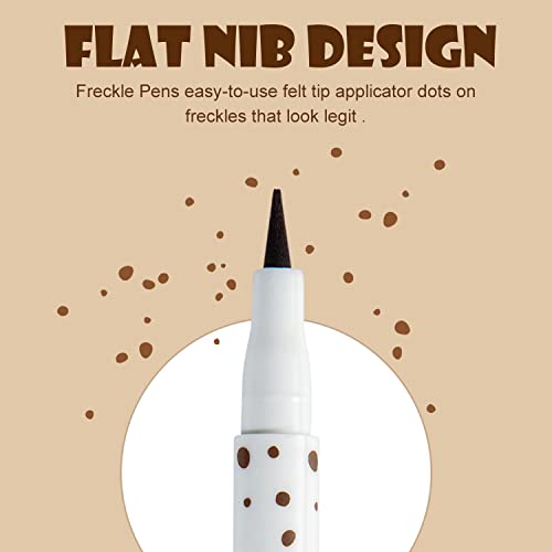 Freckle Pen, Freckle Makeup Pen Waterproof Long-Lasting Soft Spot Pen For Natural Like-real Makeup, Natural Freckle Pen Easy Makeup Tool For a Na