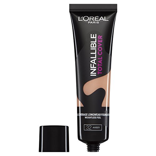 L'Oréal Infallible Total Cover Foundation, 32 Amber, 35 g