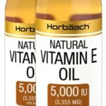 Vitamin E Oil 5000iu | 2 Pack | 236 mL | Hair & Skin Care | Free from Parabens, SLS | Cruelty Free | by Horbaach
