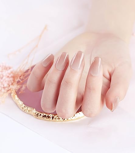 DANNI & TONI 28 Stickers Semi Cured Nail Wraps Soft Self-Adhesive Gel Nail Stickers(Happy-Go-Lucky),Salon-Quality Gel Nail Polish Strips, French