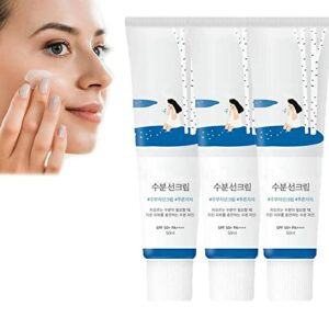 1/2/3PCS Sun Cream - Korean Skincare Sunscreen - Organic Birch Juice Moisturizing Sunscreen - SPF 50+ PA ++++ Moisturizer Face Sunscreen - Refres