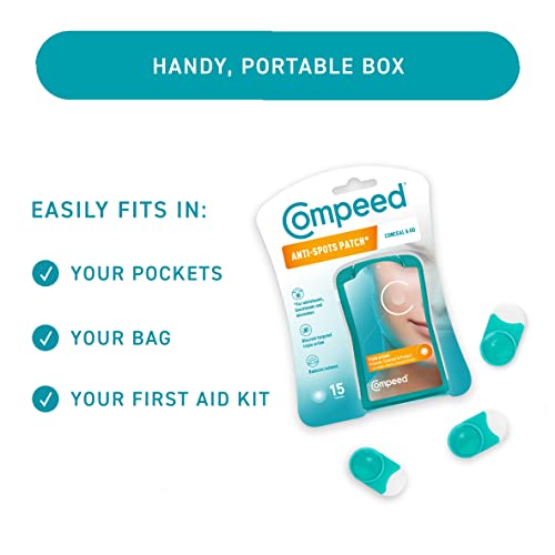 Compeed® - Anti-Spots* Conceal & Go Patch - Cleanse Conceal and Protect – Hydrocolloid Spots patches*, Pimple patches - Ideal for discreet day us