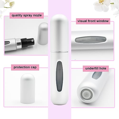 Perfume Atomiser,5ML Perfume Atomiser Refillable Bottles,Travel Perfume Atomiser Refillable,Portable Mini Travel Perfume Atomiser,Empty Spray Bot