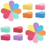 Face Paint Sponges,16Pcs 8 Colors Face Sponges Cleansing Makeup Sponges,Mixed Color Face Painting Soft Petal Shape Foundation Sponge Beauty Blend