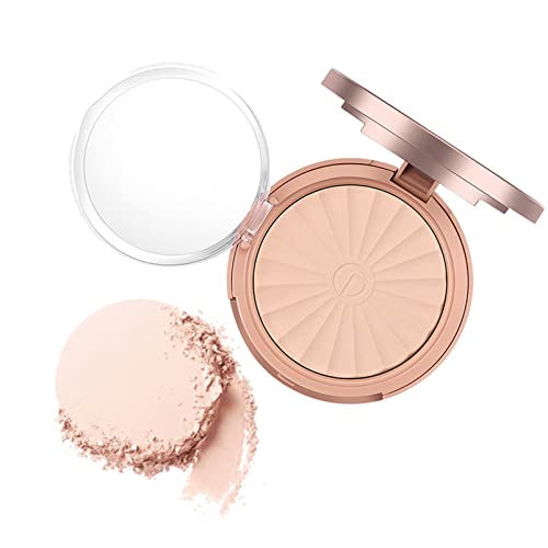 Pressed Setting Powder,Mineral Pressed Powder Foundation,Lightweight Matte Face Powder-Colour-Correcting,Long Lasting Oil Control,Flawless Presse