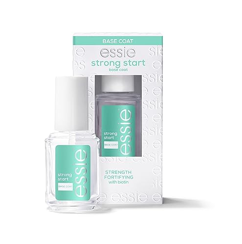 essie Nail Polish Nail Care Strong Start Ridge Filling, Smoothing Nail Polish Clear Base Coat, 13.5ml