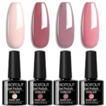 Croitout UV Gel Nail Polish Set, Shellac Nail Gel Polish Colours Set, Sock Off Gel Nail Polishes Set, Polish Gel Nail Kit for Home DIY Manicure N