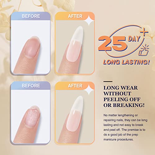 ROSALIND Nail Extension Gel 15ml Opal White 5 in 1 Builder White Gel UV LED Quick Building Poly Extension Gel Nails Art DIY Manicure at Home for