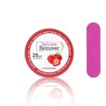 Nail Varnish Remover Pads,25PCS Nail Polish Remover Pads, Removal Lint Free Nail Polish Wipes Easy to Carry Instant Removal Nail Wipes (Strawberr